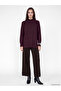 Lcw Modest Purple Half Turtleneck Oversize Women's Knitwear Tunic - 2