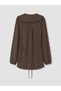 Lcw Everyday Brown Baby Collar Modal Blend Women's Shirt Tunic - 7
