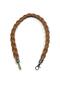 Knitted Model Leather Bag Handle / 50 cm - 2 cm / with Silver Hook