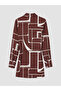 Lcw Everyday Burgundy Patterned Women's Shirt Tunic - 6