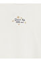 Lcw Kids Ecru Printed Girls' Soft Touch Sweatshirt - 3