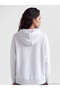 Xside Gray Hooded Oversize Women's Zippered Sweatshirt - 4