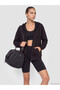 Rmz Gi̇yi̇m Farkiyla Hooded Soft Touch Loose Fit Women's Zippered Sweatshirt - 3