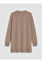 Lcw Modest Brown Crew Neck Women's Knitwear Tunic - 7
