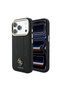 iPhone 18 Pro Case Licensed M-Safe Featured Stripe Peony 4g and Text Logo Cover Black