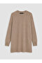 Lcw Modest Brown Crew Neck Women's Knitwear Tunic - 5
