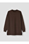 Brown Soft Touch Women's Sweatshirt Tunic - 6