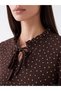 Two Mt Shop Quality Lcw Everyday Brown Raschel Polka Dot Standard & Regular Women's Tunic - 3