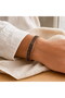 Black copper mesh pattern thin copper bracelet, adjustable - 3
