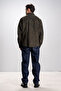 Mostar Men's Safari Real Leather Suede Shirt Khaki - 8