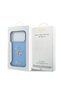 iPhone 18 Pro Compatible Case Original Licensed Text and 4g Large Metal Logo Silicone Cover Blue - 8
