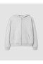Two Mt Shop Quality Lcw Kids Gray 3 Thread Comfortable & Relaxing Girls' Zippered Sweatshirt - 3