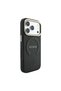 iPhone 18 Pro Case Licensed M-Safeli Hot-Printed Lettering Logo C-Magnet Pu Leather Peony Black - 4