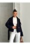 Double-Breasted Belted Buttoned Crop Jacket - 4