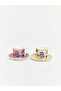 Lcw Home Floral Printed 2-Person Porcelain Coffee Cup Set-6 Lcw Home Mixed Floral Printed 2-Person Porcelain Coffee Cup Set - 2