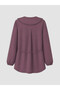Alita City Farkıyla Lcw Everyday Plum Bebe Collar Modal Blend Women's Shirt Tunic - 6