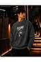 Men's Ancient Statue Printed Future Written Round Crew Neck Casual Cotton Basic Sweatshirt
