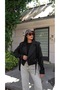 Double-Breasted Belted Buttoned Crop Trench Jacket