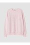 Xside Pink Crew Neck Embroidered Women's Sweatshirt - 5