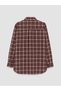 I Checked Out from Freezen Store and Got a Checkered Embroidered Loose Fit Women's Lumberjack Shirt Tunic - 8