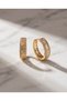 Mazoria Labyrinth Motif Zircon Stone Ring Steel Xuping Earrings