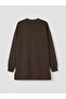 Brown Soft Touch Women's Sweatshirt Tunic - 5