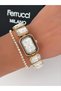 Steel Strap Special Design Women's Wristwatch with 2 Years Warranty, 3 Atm Waterproof + Bracelet as a Gift - 4