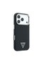 iPhone 18 Pro Case Licensed M-Safeli Pu Metal Triangle Logo Carbon Fiber Kevlar Cover Black - 4