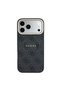 iPhone 18 Pro Case Licensed M-Safe Compatible C-Magnet 4g Patterned Lettering Logo Cover Black - 3