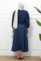 Navy Blue Side-Tie Shirt - 5