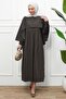 Coffee Cape Modal Dress - 4