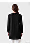 Lcw Grace Black Ruffled Tie Collar Stoned Women's Tunic - 4