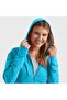 Hanes Women's Jersey Zipper Hooded Sweatshirt, Dark Brown Color, Size Xxl, Very High Collar - 4
