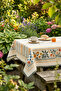 Modern Colorful Floral Tablecloth Stain-Resistant Stylish Design for Garden Balcony - 3