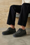 , Men's Genuine Leather Casual Shoes 1631064Zssy352 Dark Gray