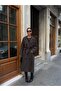 Oversized Cloak Belted Long Trench Coat - 2