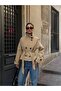 Double-Breasted High Collar Belted Cape Trench Coat - 2