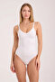 Seamless Bodysuit Corset with Snap Fasteners, Size 2, Slimming and Firming, Push up Effect, Abdomen Waist Belly Corset - 4