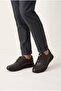 Inner and Outer Genuine Leather Full Orthopedic Comfortable Lightweight Daily Men's Brown Casual Shoes - 2