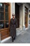 Oversized Cloak Belted Long Trench Coat - 5