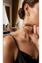 Stainless Steel Anti-Tarnish Cream Detailed Vintage Stylish Gold Earrings