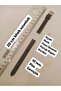 10 mm Compatible - Wristwatch Strap Black Color Snake Patterned Model Gold Color Buckle - 3