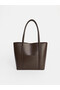 Leather look women's shoulder bag - 2