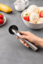 M Size Press-On Ice Cream Spoon Ice Cream Scoop Portioner Practical Dessert Serving Spoon - 3