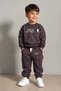 Mojo baby boy 1-4 years patterned tracksuit set brown