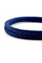 Navy Blue Hair Braid Rope Black Color Metal Magnet Men's Bracelet M062G - 4