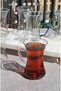 6 Pieces of Glass Multi-Colored Tea Cups with Handles 150 ml Tea Cups with Handles - 2