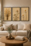 Frame-Looking Daisy Bouquet Painting Set - Wall Decoration for Living Room, Bedroom, Office, Kitchen - 3