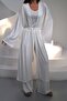 Women's Elara Ring Viscose Fabric Athlete Pants Kimono 3-Piece Set - 4