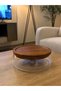 Glass Jar with Wooden Lid |   Food, Nuts and Legumes Storage Container, 2350 ml
